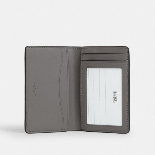 Coach Outlet ID Card Wallet In Signature Canvas With Patches - Preorder