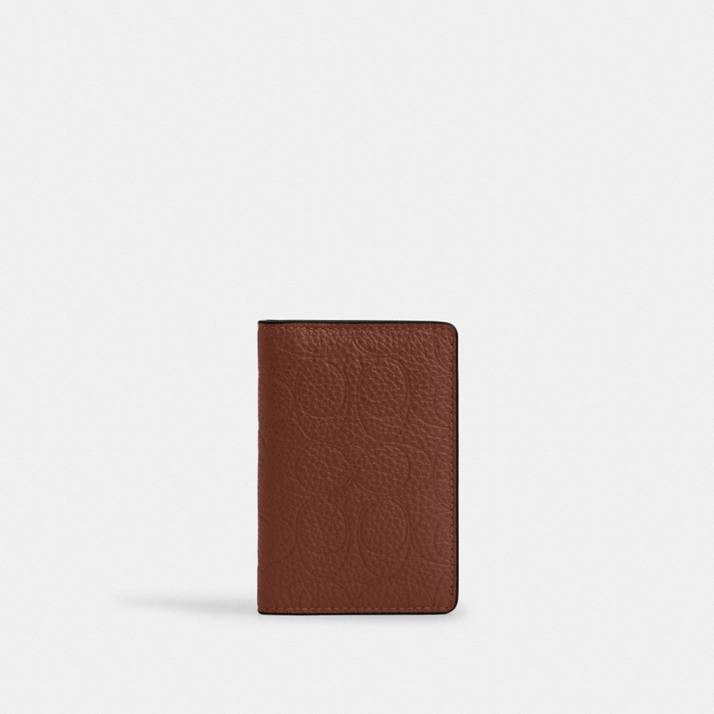 Coach Outlet ID Card Wallet In Signature Leather - Preorder
