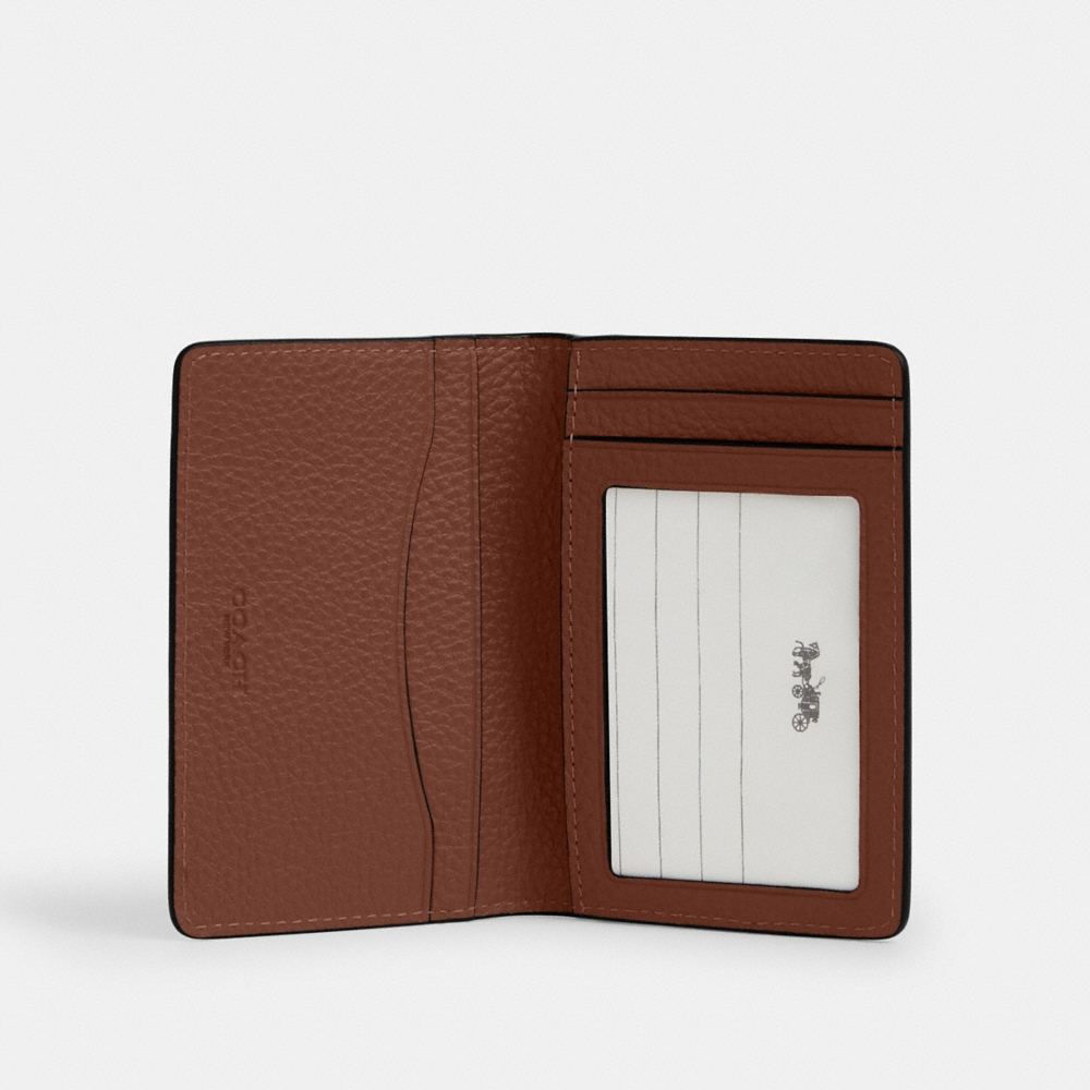 Coach Outlet ID Card Wallet In Signature Leather - Preorder