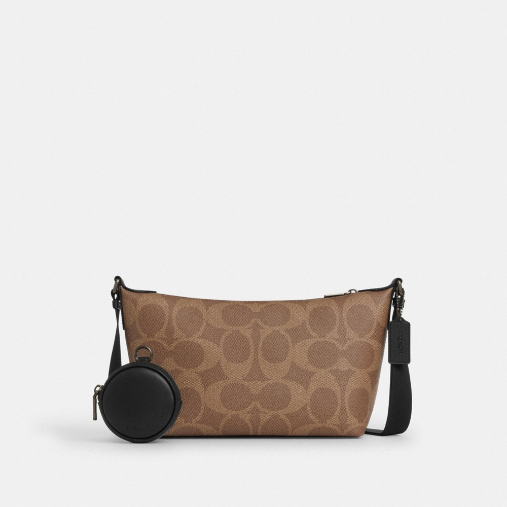 Coach Outlet Small Finn Crossbody Bag With Pouch In Maxi Signature Canvas - Preorder