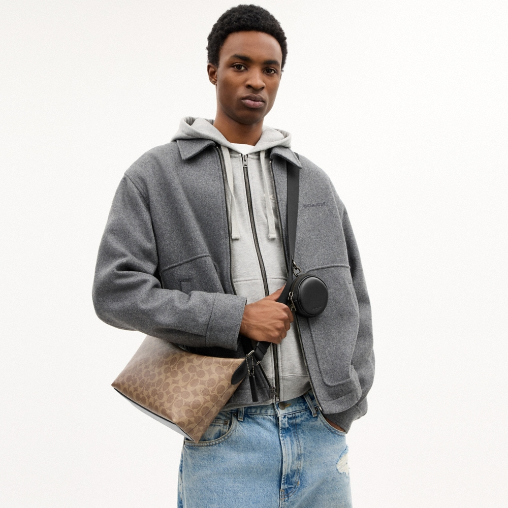 Coach Outlet Small Finn Crossbody Bag With Pouch In Signature Canvas - Preorder