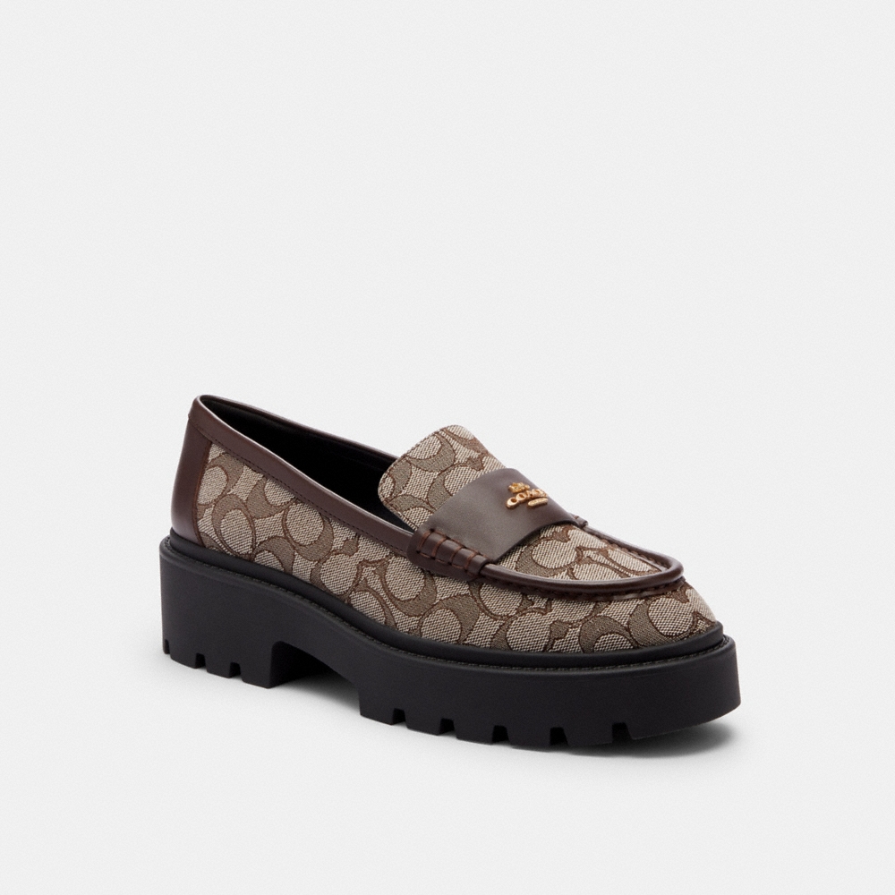 Coach Outlet Lucy Loafer In Signature Jacquard - Preorder