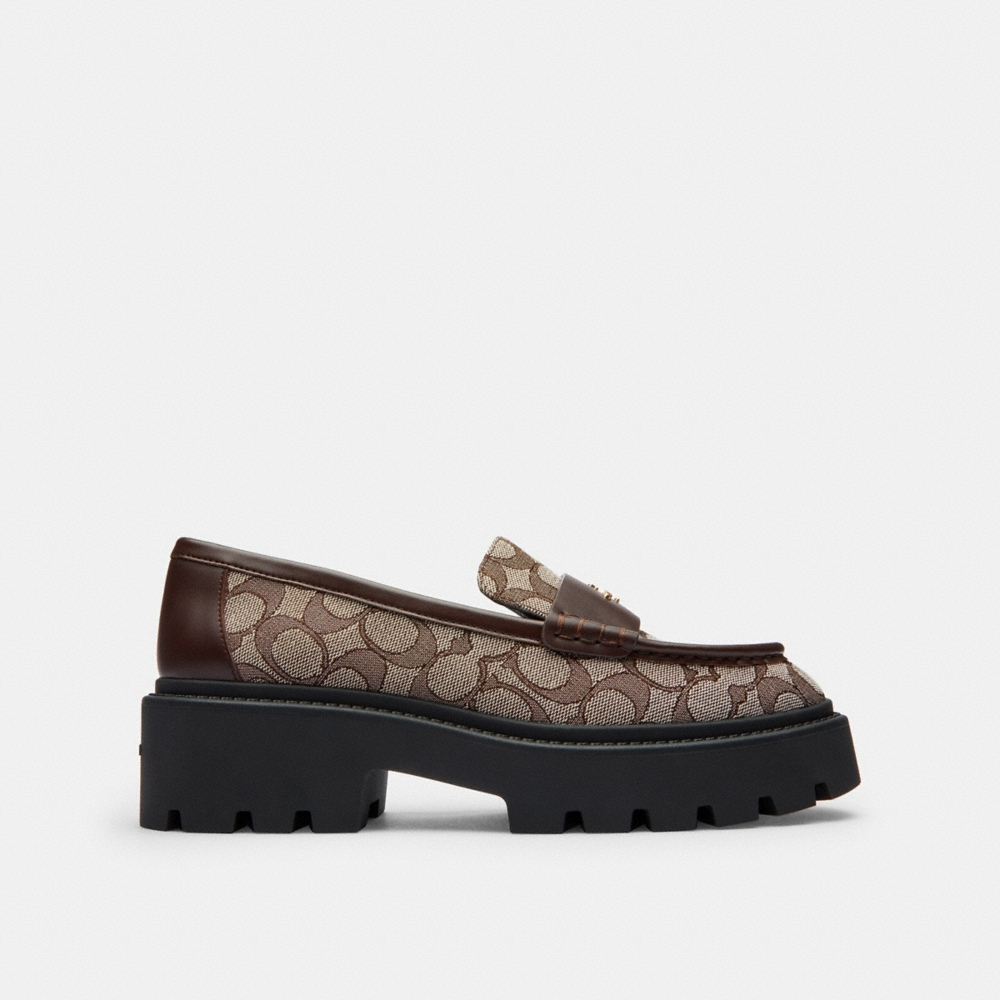 Coach Outlet Lucy Loafer In Signature Jacquard - Preorder