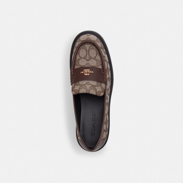 Coach Outlet Lucy Loafer In Signature Jacquard - Preorder