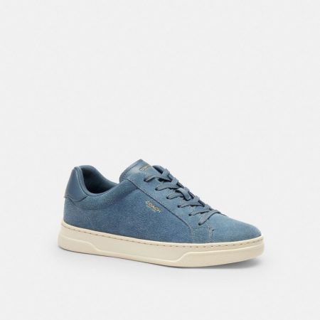 Coach Outlet High Line Sneaker - Preorder — Light Denim/Chalk