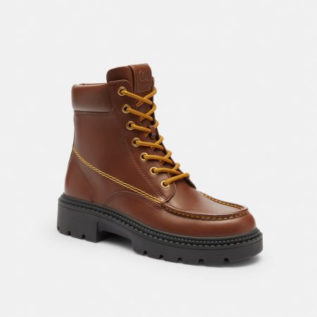 Coach Outlet Lug Sole Boot - Preorder — Vintage Brown