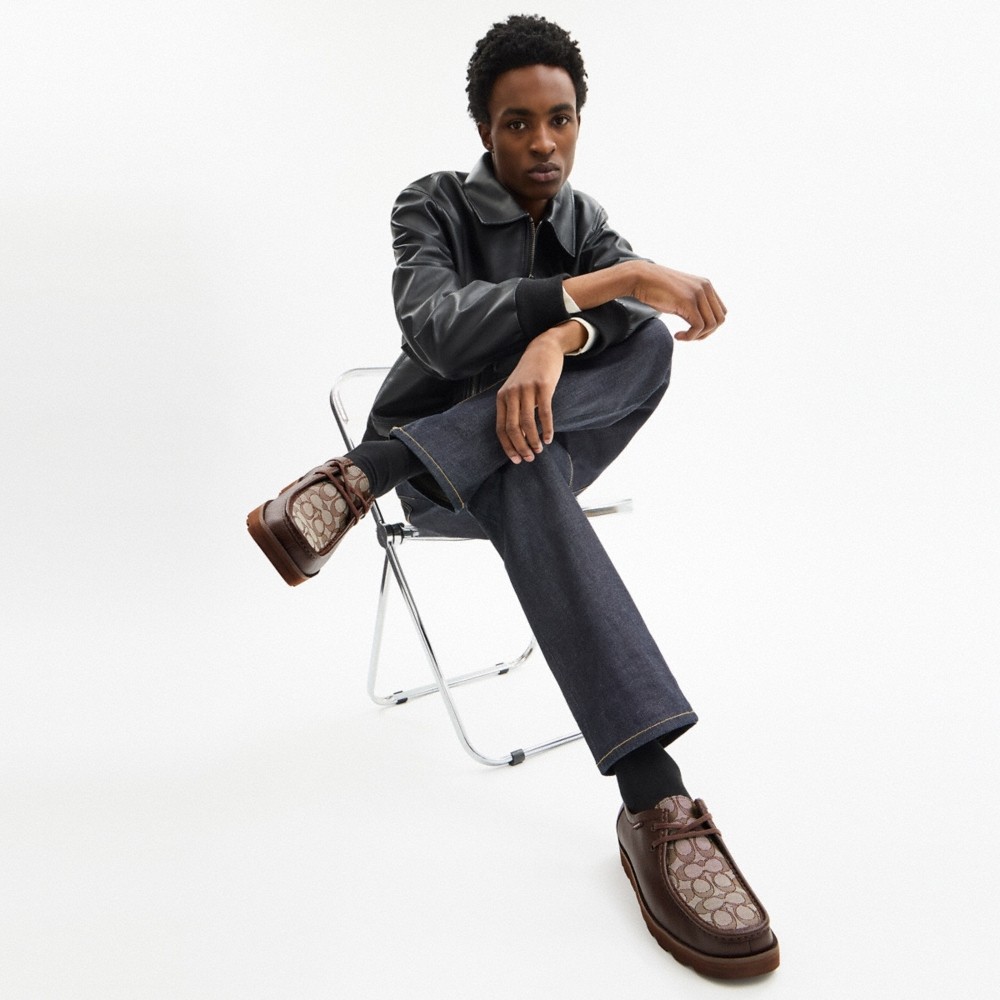 Coach Outlet Chukka Shoe With Signature Canvas - Preorder