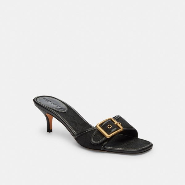 Coach Outlet Margot Sandal In Signature Jacquard - Preorder