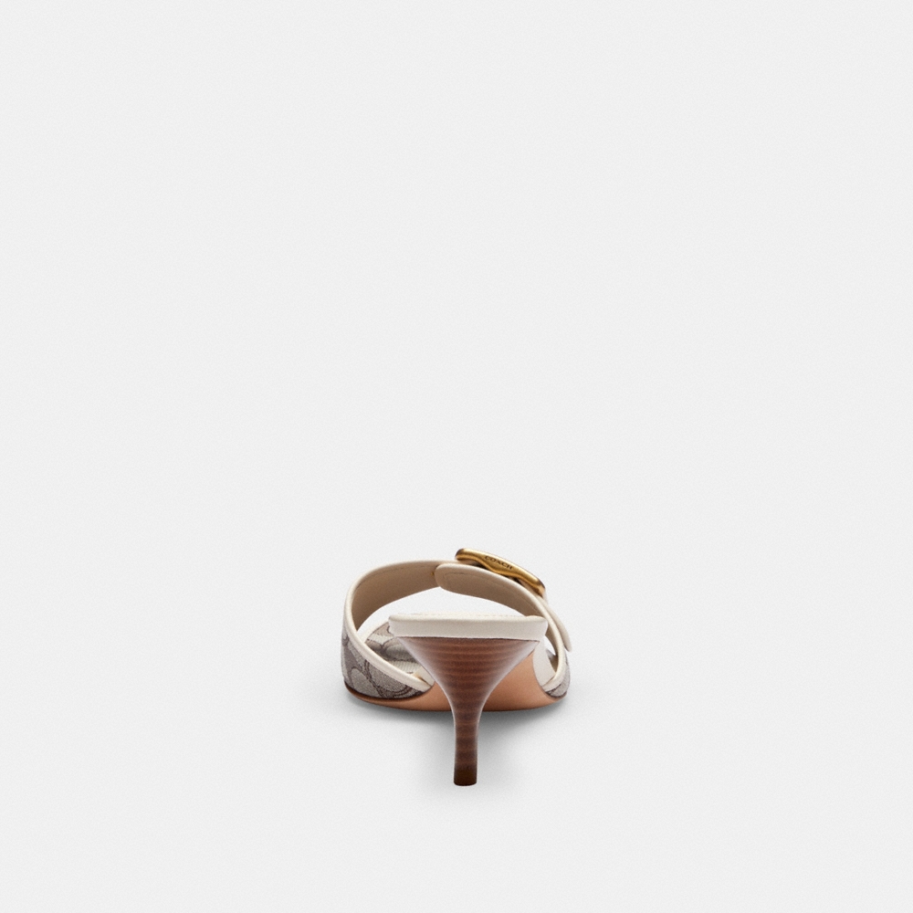 Coach Outlet Margot Sandal In Signature Jacquard - Preorder