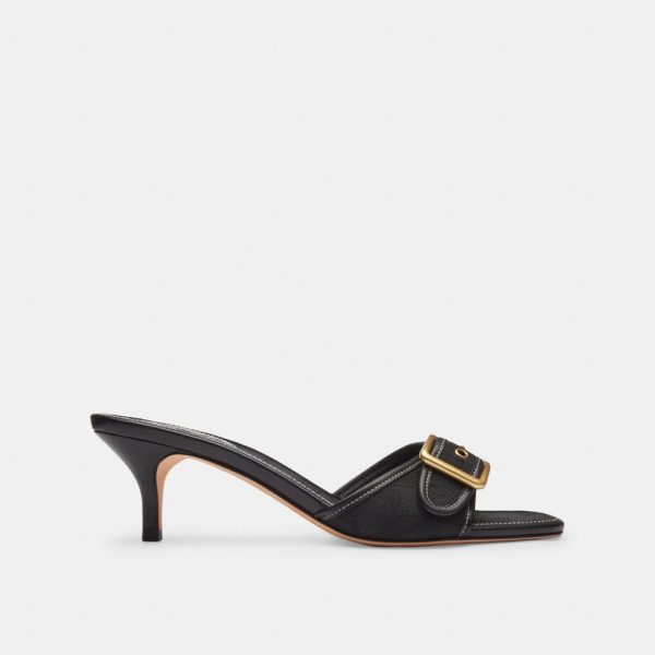 Coach Outlet Margot Sandal In Signature Jacquard - Preorder