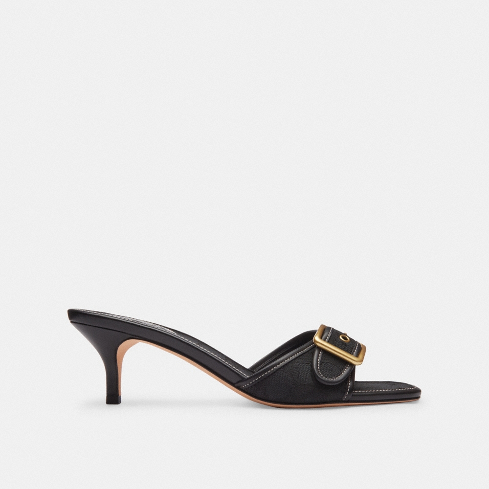 Coach Outlet Margot Sandal In Signature Jacquard - Preorder