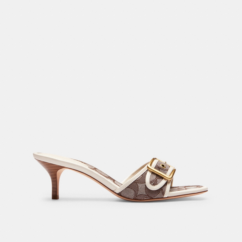 Coach Outlet Margot Sandal In Signature Jacquard - Preorder