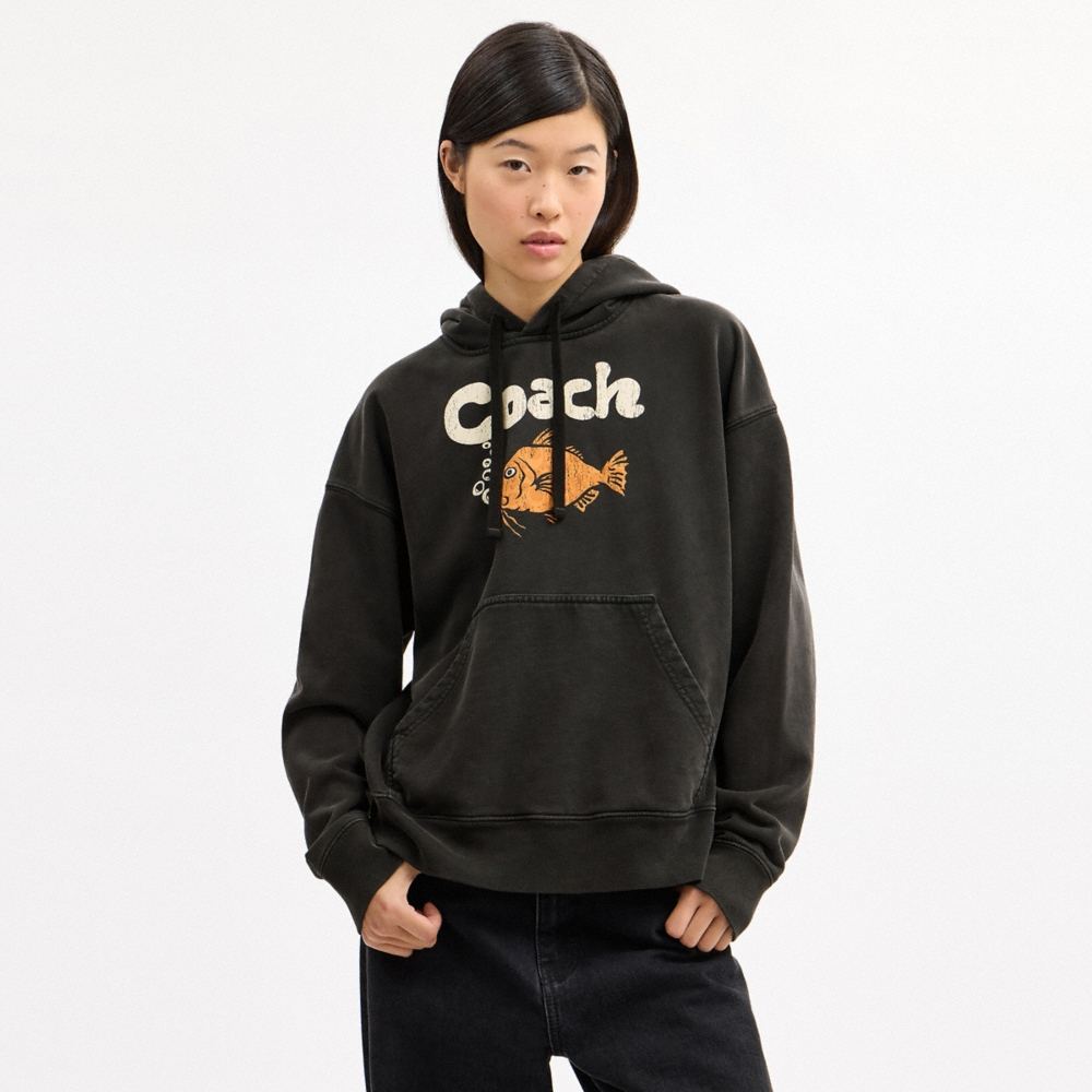 Coach Outlet Fish Graphic Hoodie - Preorder