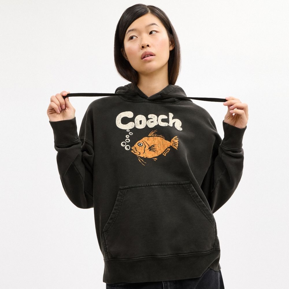 Coach Outlet Fish Graphic Hoodie - Preorder