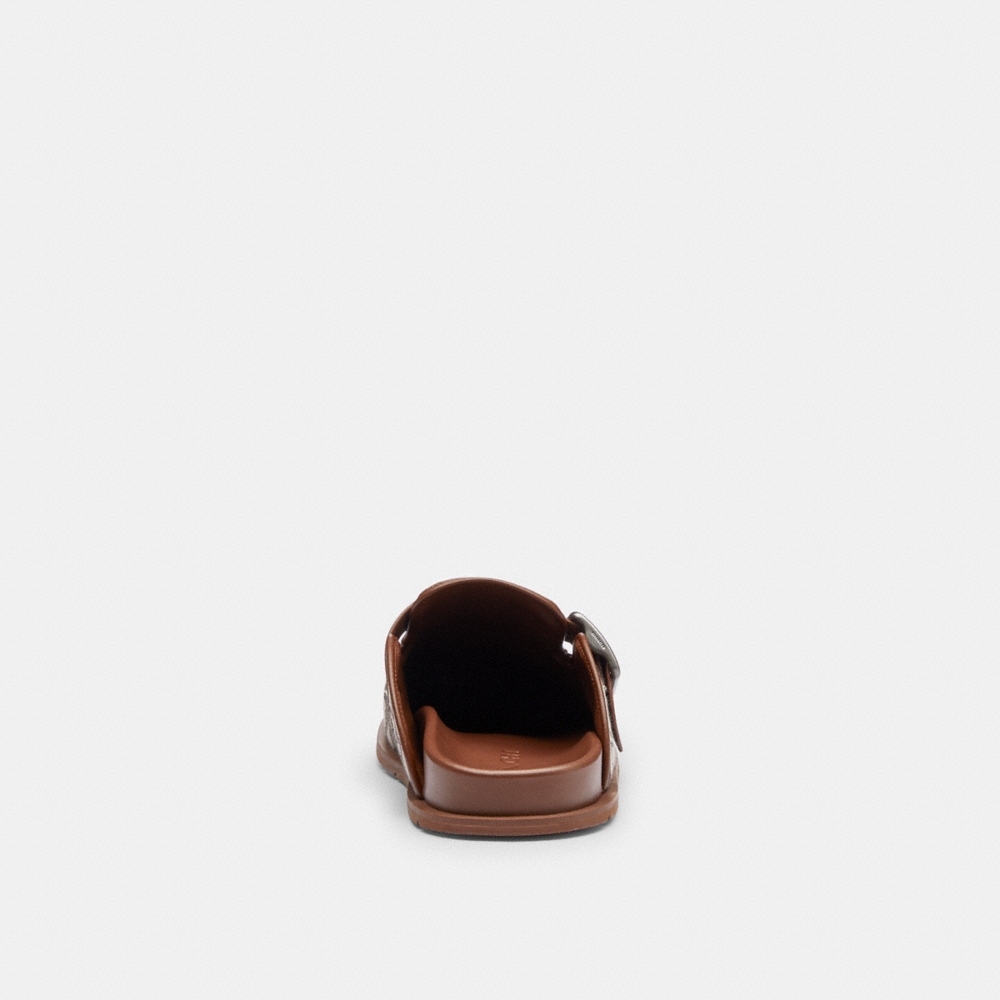 Coach Outlet Buckle Clog In Signature Jacquard - Preorder