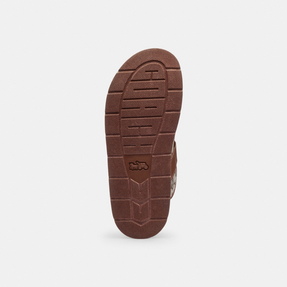 Coach Outlet Buckle Clog In Signature Jacquard - Preorder