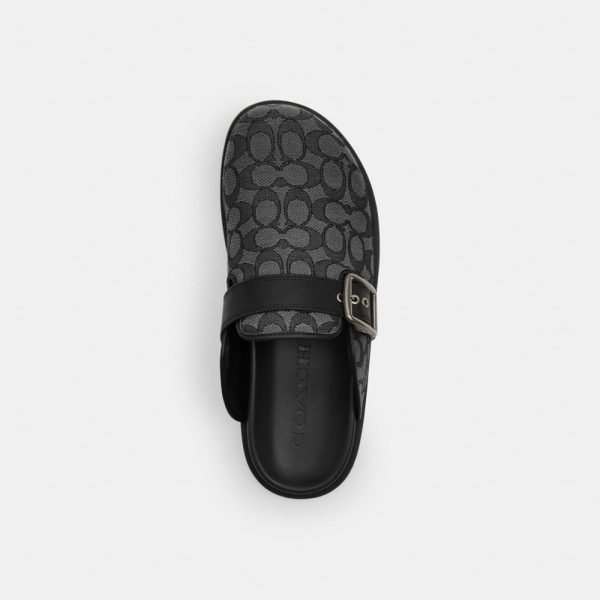 Coach Outlet Buckle Clog In Signature Jacquard - Preorder