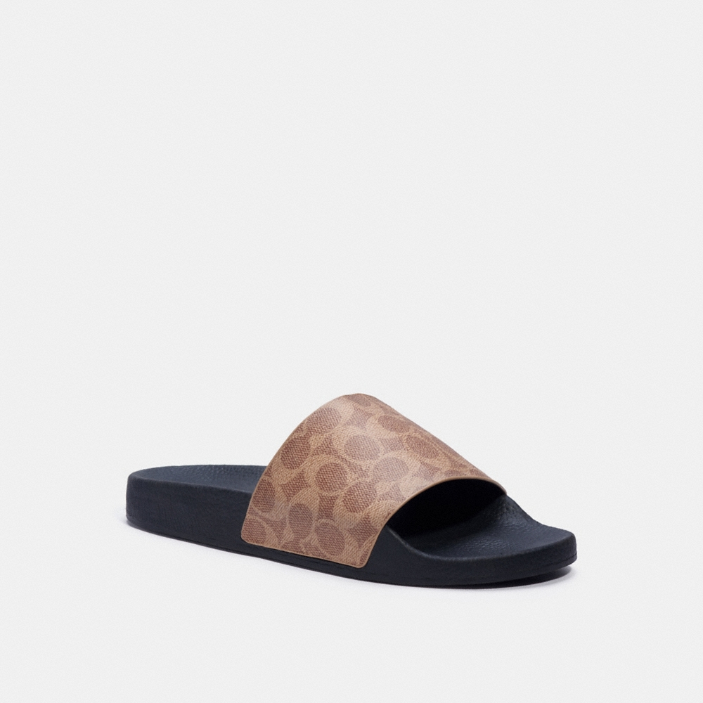 Coach Pool Slide In Signature Canvas - Preorder