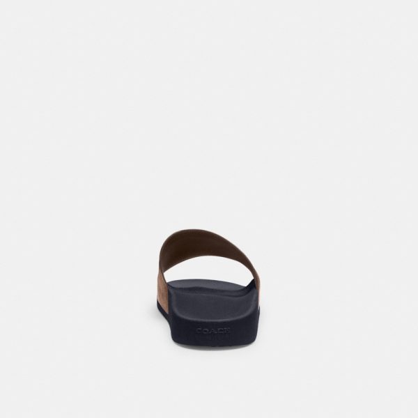 Coach Pool Slide In Signature Canvas - Preorder