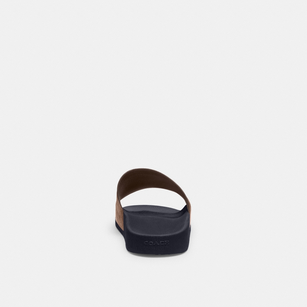 Coach Pool Slide In Signature Canvas - Preorder