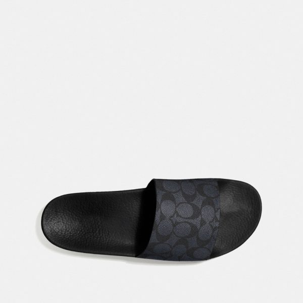 Coach Pool Slide In Signature Canvas - Preorder