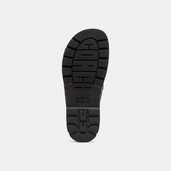 Coach Outlet Double Banded Sandal In Signature Jacquard - Preorder