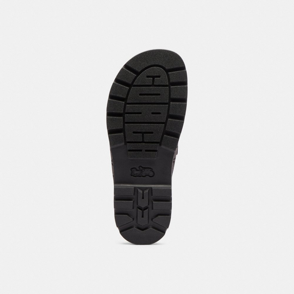 Coach Outlet Double Banded Sandal In Signature Jacquard - Preorder