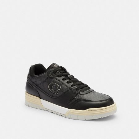 Coach Outlet Soho Sneaker With Signature Canvas - Preorder — Charcoal/Black