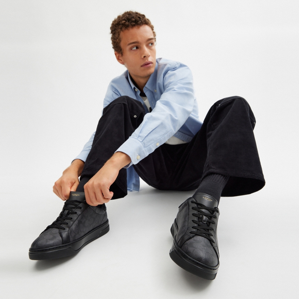 Coach Outlet High Line Sneaker In Signature Canvas - Preorder
