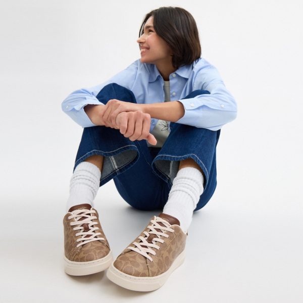 Coach Outlet High Line Sneaker In Signature Canvas - Preorder