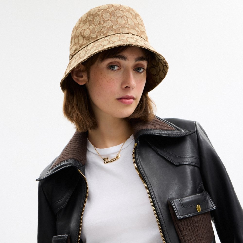 Coach Outlet Signature Jacquard Bucket Hat - Preorder