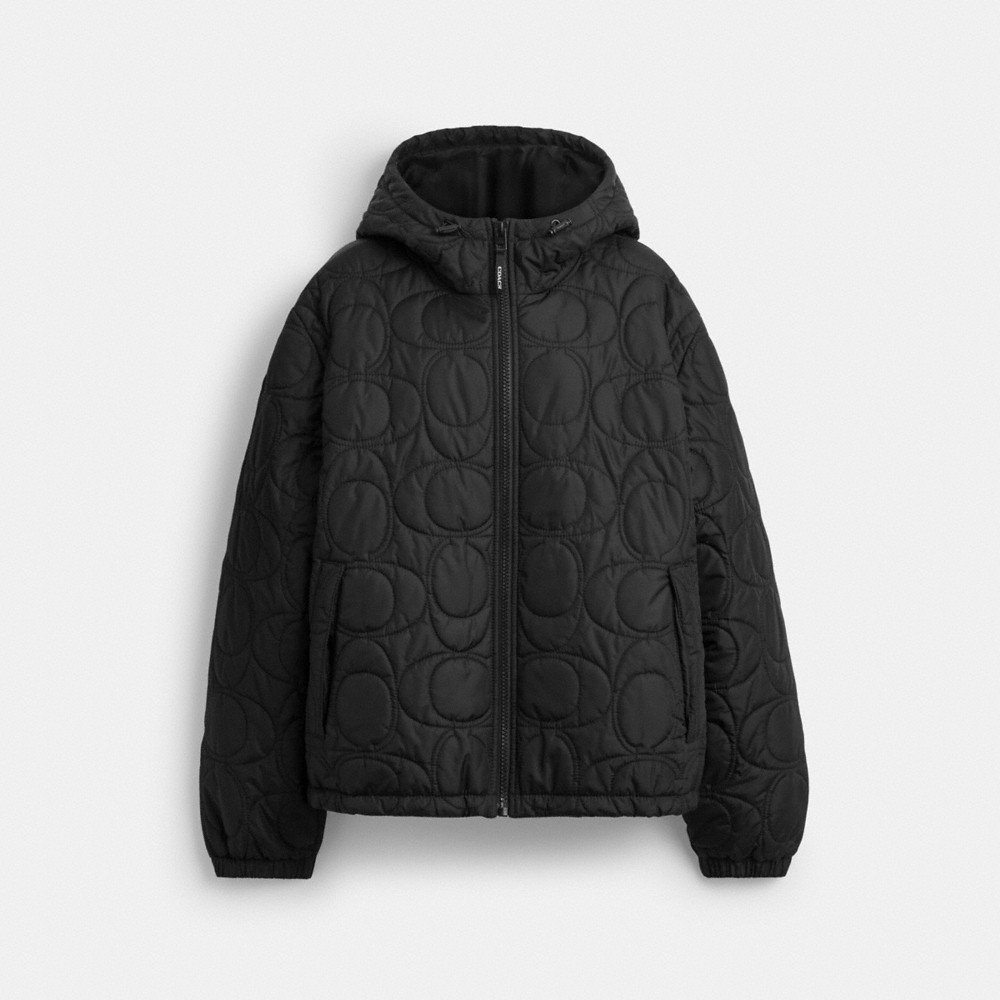 Coach Outlet Quilted Signature Puffer Jacket In Recycled Polyester - Preorder