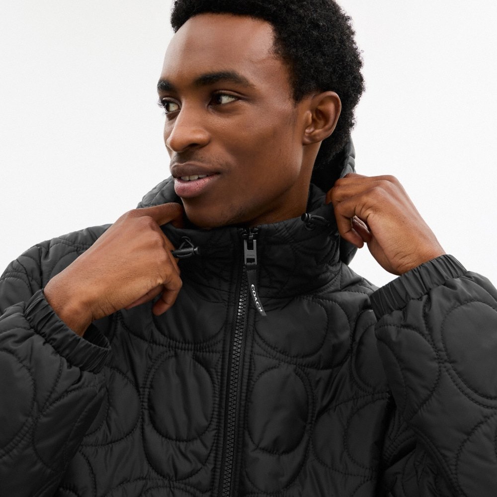 Coach Outlet Quilted Signature Puffer Jacket In Recycled Polyester - Preorder