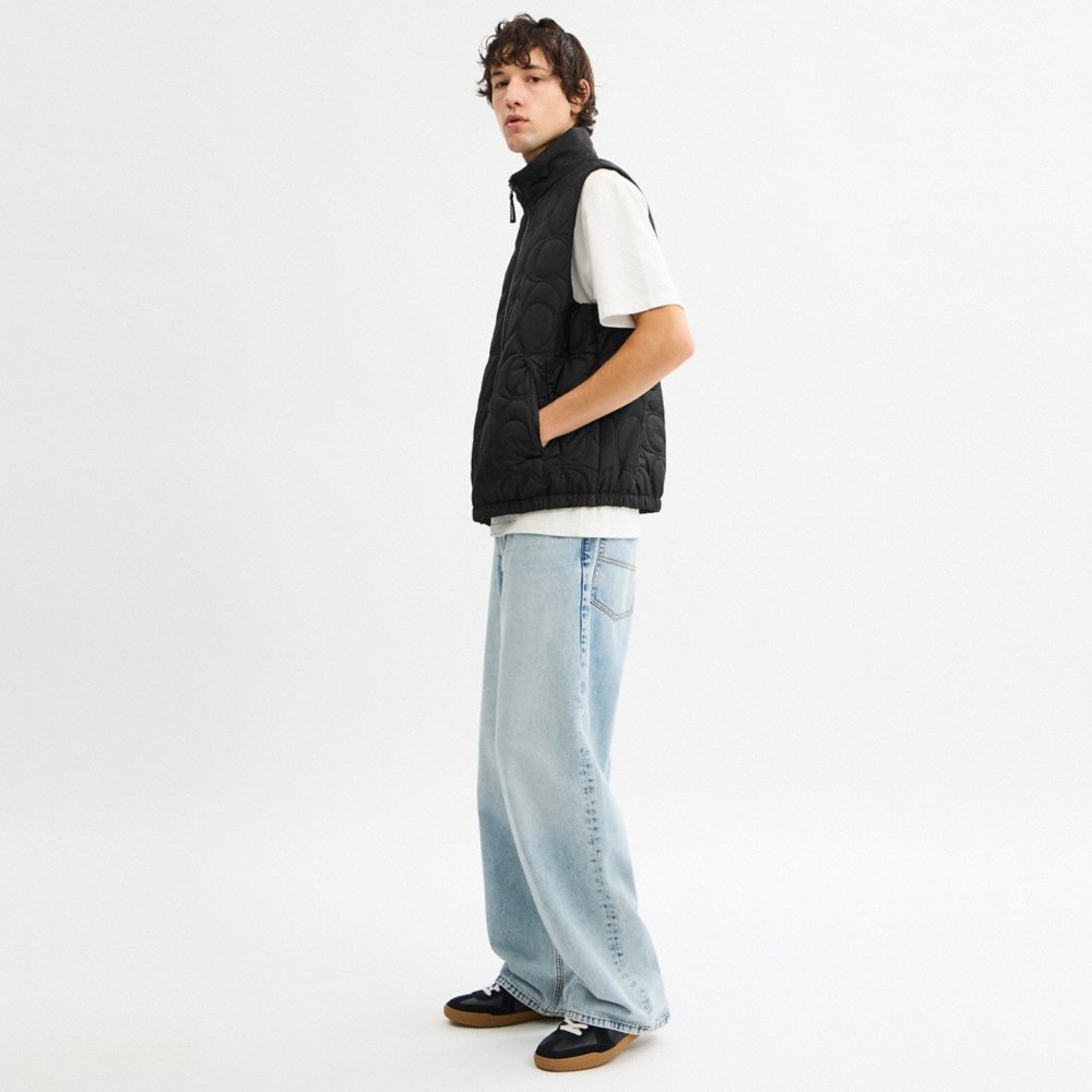 Coach Outlet Quilted Signature Puffer Vest In Recycled Polyester - Preorder