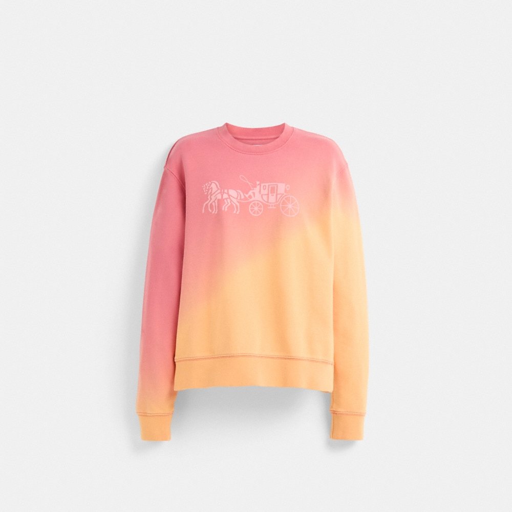 Coach Restored Ombré Horse And Carriage Crewneck - Preorder