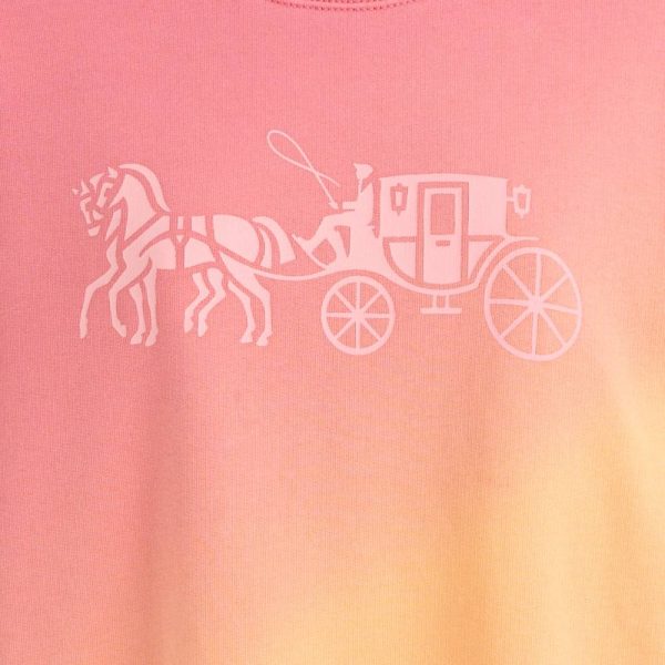 Coach Restored Ombré Horse And Carriage Crewneck - Preorder