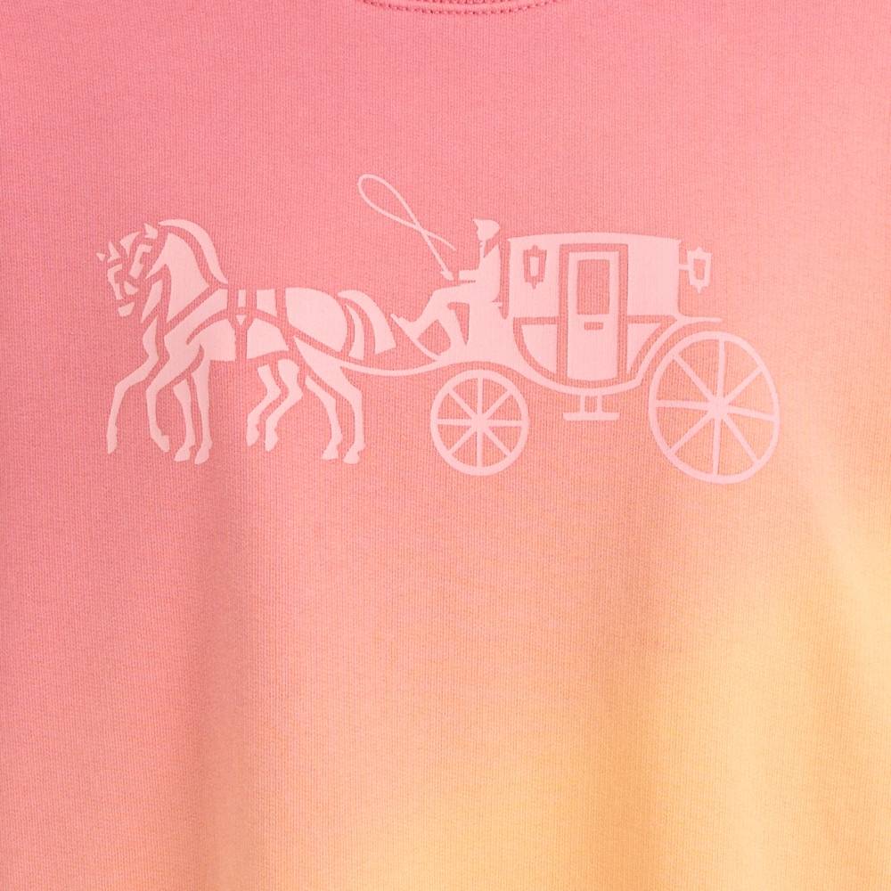 Coach Restored Ombré Horse And Carriage Crewneck - Preorder