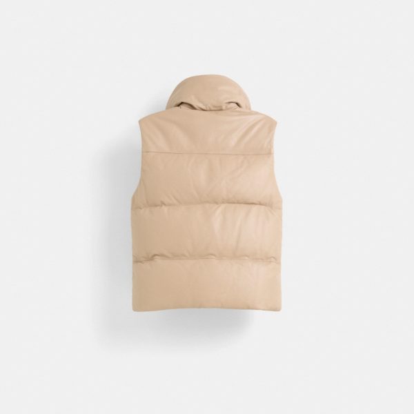 Coach Restored Leather Puffer Vest - Preorder