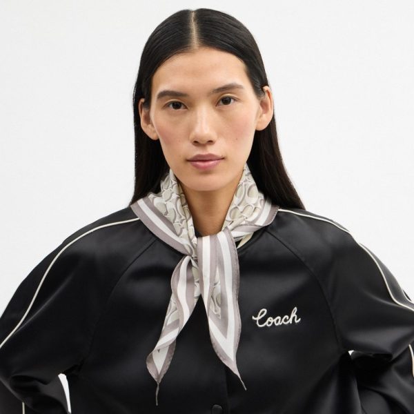 Coach Outlet Signature Silk Diamond Scarf - Preorder