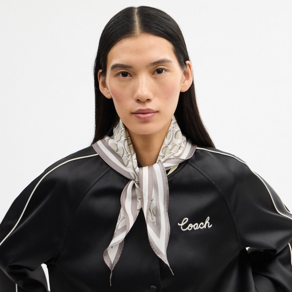Coach Outlet Signature Silk Diamond Scarf - Preorder
