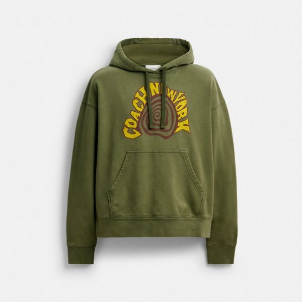 Coach Outlet Garment Dyed Spiral Hoodie - Preorder