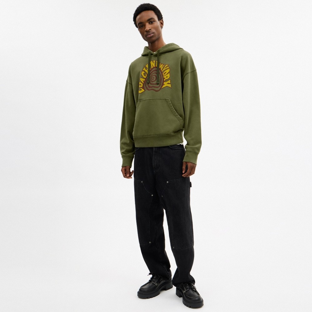 Coach Outlet Garment Dyed Spiral Hoodie - Preorder