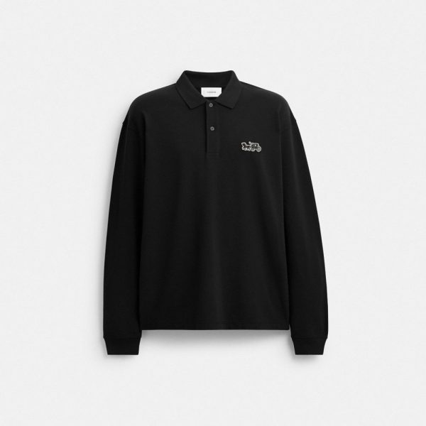 Coach Outlet Horse And Carriage Long Sleeve Polo - Preorder
