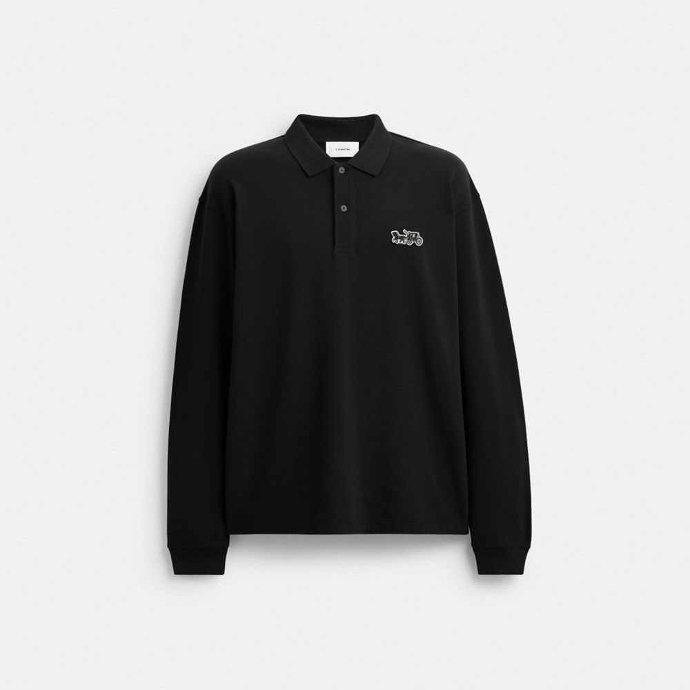 Coach Outlet Horse And Carriage Long Sleeve Polo - Preorder
