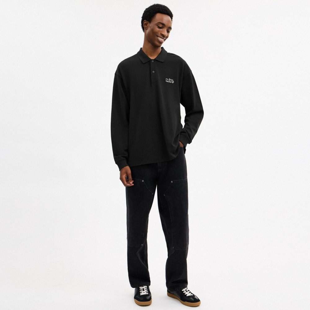 Coach Outlet Horse And Carriage Long Sleeve Polo - Preorder
