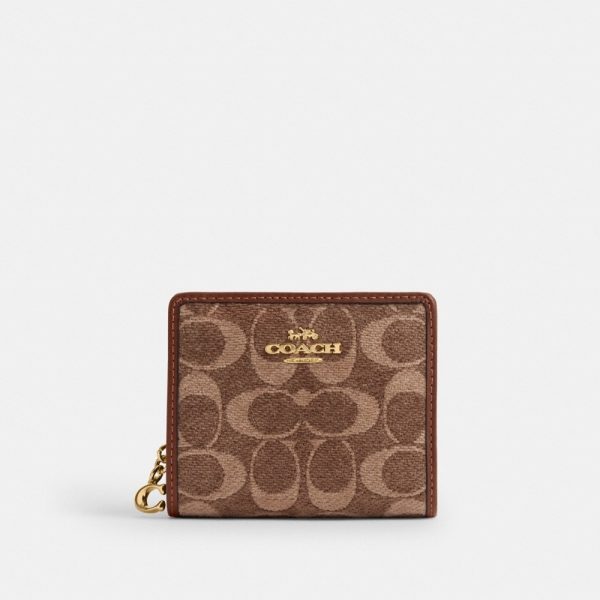 Coach Outlet Snap Wallet In Signature Chenille - Preorder