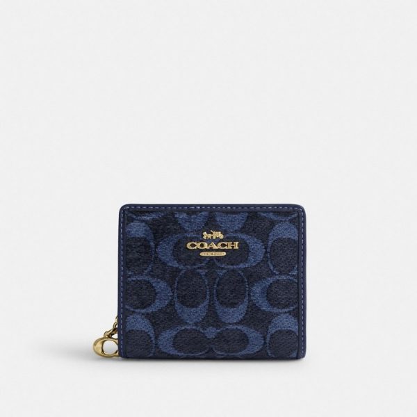 Coach Outlet Snap Wallet In Signature Chenille - Preorder