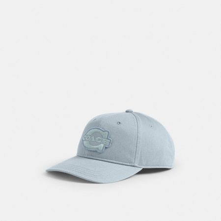 Coach Outlet Soho Flat Brim Baseball Hat - Preorder — Sea Mist
