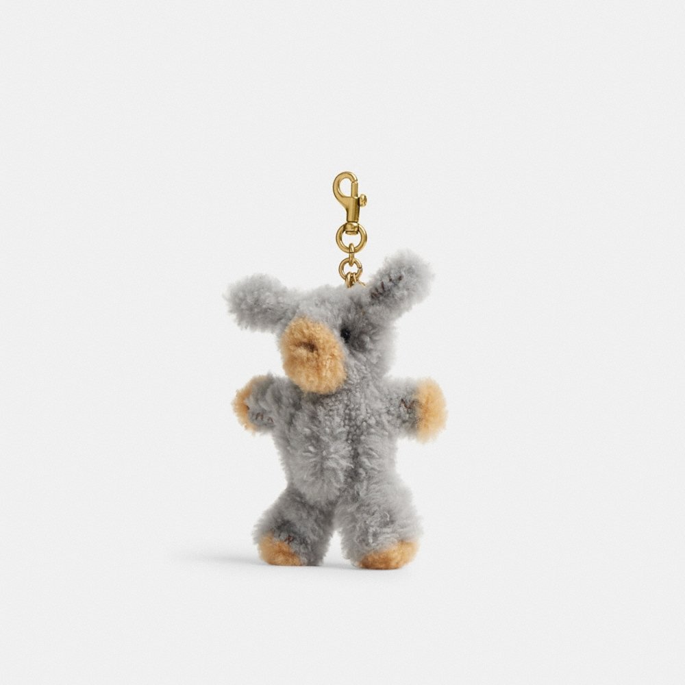 Coach Outlet Fuzzy Bag Charm In Shearling - Preorder