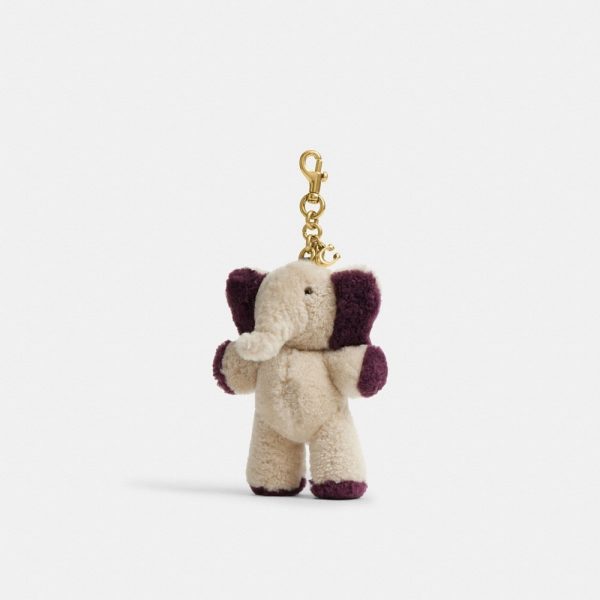 Coach Outlet Ellie Bag Charm In Shearling - Preorder